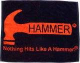 Top Hammer Gear: Hammer Loomed Towel Black/Orange