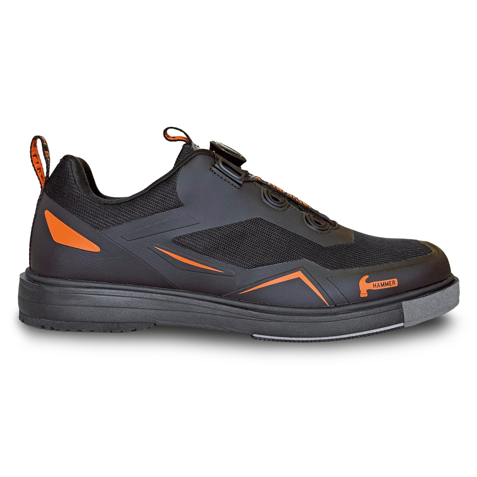 Hammer Mens Vibe Black/Orange Right Hand Bowling Shoes + FREE SHIPPING