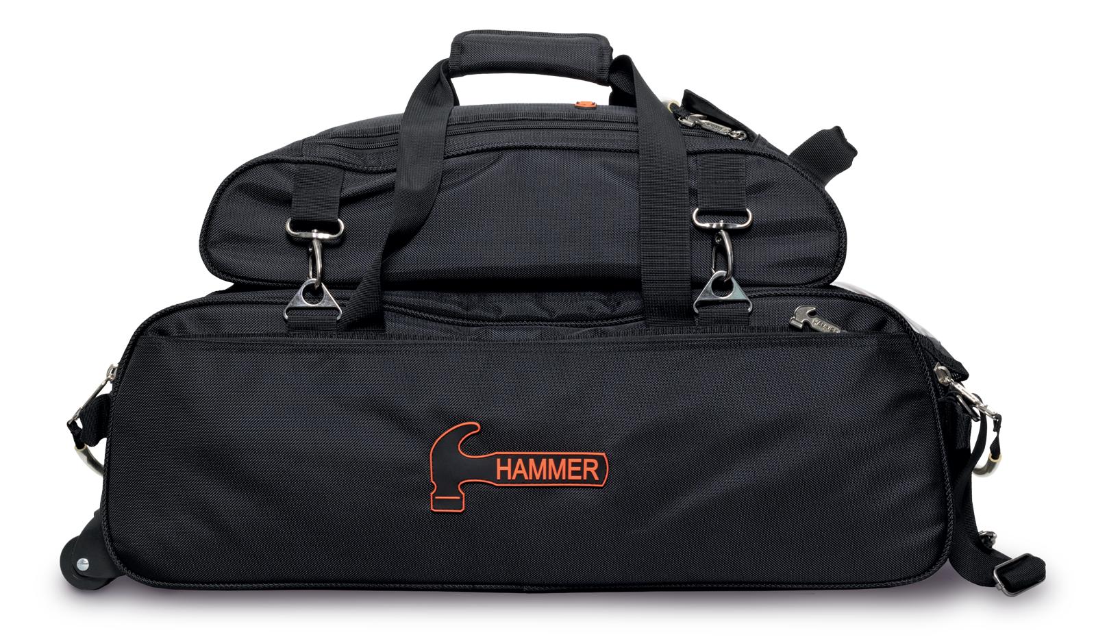 Hammer Premium Slim Triple Tote With Pouch Black + Free Shipping