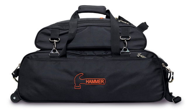 Hammer Premium Slim Triple Tote With Pouch Black