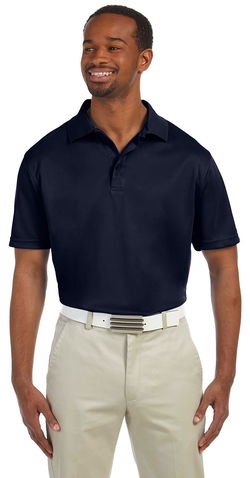 Harriton Mens 4 oz Polytech Polo Navy