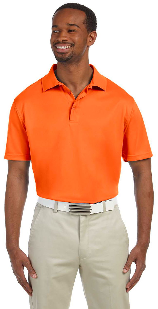 Harriton Mens 4 oz Polytech Polo Orange