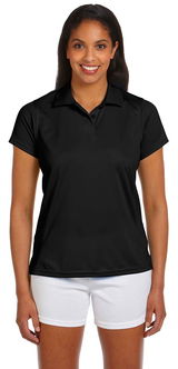 Latest Harriton Gear: Harriton Womens 4 oz Polytech Polo Black