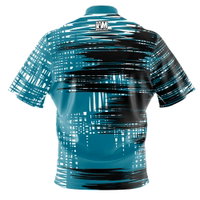 I AM Bowling Midnight Glitch Bowling Jersey BACK Image