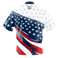 I AM Bowling Patriotic Shred Bowling Jersey BACK Image