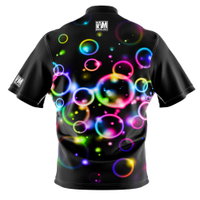 I AM Bowling Rainbow Bubbles Bowling Jersey BACK Image