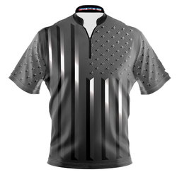 I AM Bowling Silver American Flag Bowling Jersey