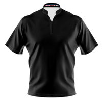 I AM Bowling Solid Black Bowling Jersey MAIN Image