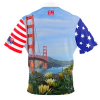 I AM Bowling USA 250 Golden Gate Bridge Bowling Jersey BACK Image