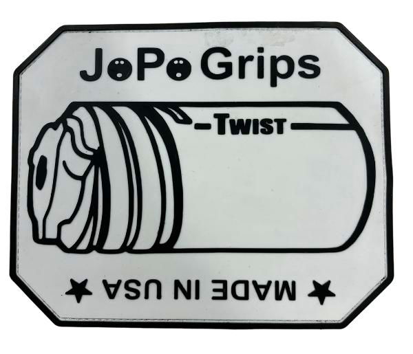 JoPo Twist Logo Rubber Shammy White