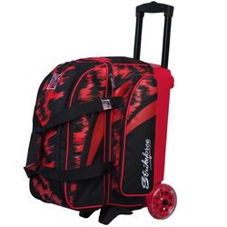 KR Strikeforce Cruiser Scratch Double Roller Red Bowling Bags