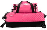 KR Strikeforce Diamond Slim Triple Tote w Shoe Bag Pink LE MAIN Image