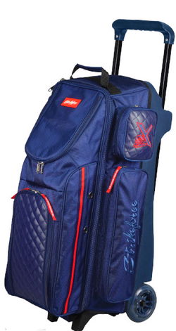 KR Strikeforce Diamond Triple Roller Navy Bowling Bags
