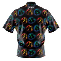 KR Strikeforce Disney Inside Out Anger Repeating Pattern Bowling Jersey BACK Image