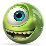 Top KR Strikeforce Gear: KR Strikeforce Disney Monsters Inc Mike Wazowski-ALMOST NEW