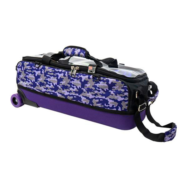 KR Strikeforce Fast Slim Triple Roller Tote Purple Camo