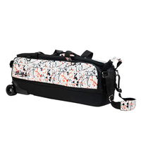 KR Strikeforce Fast Slim Triple Roller Tote White/Black/Red Splash ALT Image