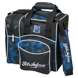 KR Strikeforce Flexx Single Tote Blue Scratch Bowling Bags