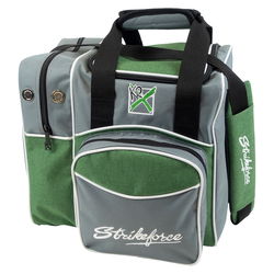 KR Strikeforce Flexx Single Tote Grey/Green Bowling Bags