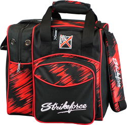 KR Strikeforce Flexx Single Tote Red Scratch Bowling Bags