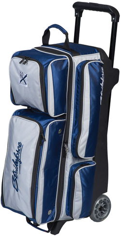 KR Strikeforce Konvoy Triple Roller Navy/Silver Bowling Bags