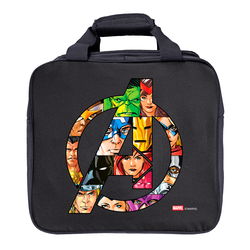 KR Strikeforce Marvel Avengers Logo Single Tote Black Bowling Bags