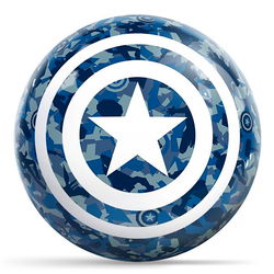 KR Strikeforce Marvel Captain America Camo Shield Bowling Balls