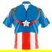 Review the KR Strikeforce Marvel Captain America Costume Bowling Jersey