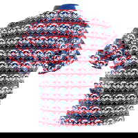 KR Strikeforce Marvel Captain America Sam Wilson Shield Bowling Jersey BACK Image