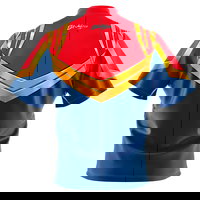 KR Strikeforce Marvel Captain Marvel Costume Bowling Jersey BACK Image