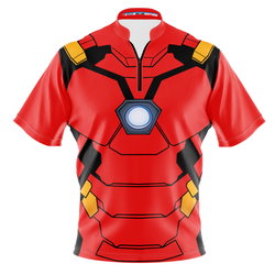 KR Strikeforce Marvel Iron Man Costume Bowling Jersey