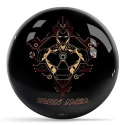 KR Strikeforce Marvel Iron Man Logos Bowling Balls