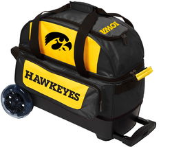 KR Strikeforce NCAA Iowa Hawkeyes Double Roller Bowling Bags