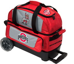 KR Strikeforce NCAA Ohio State Double Roller Bowling Bags