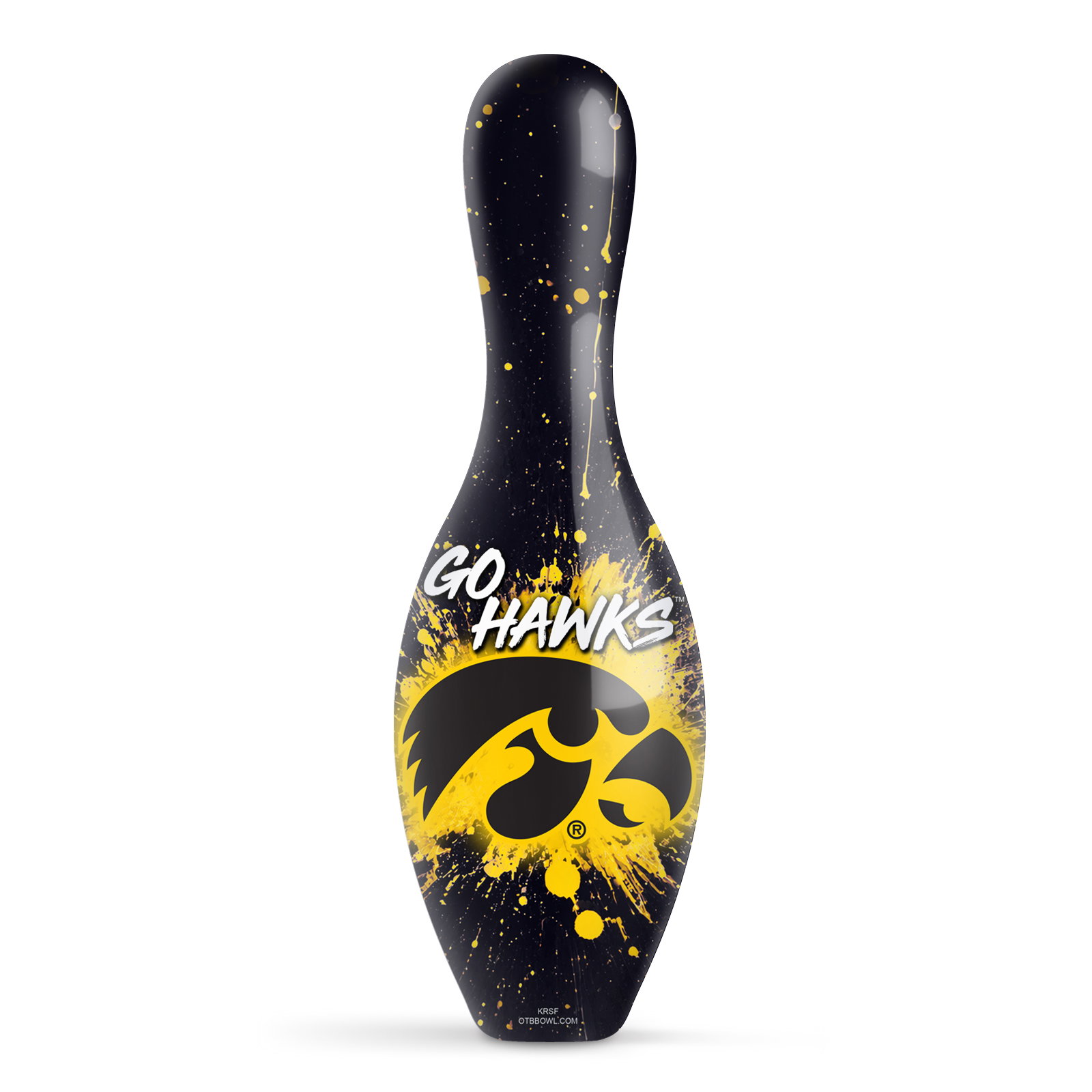 KR Strikeforce NCAA Paint Splash University of Iowa Pin