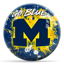 KR Strikeforce NCAA Paint Splash University of Michigan Bowling Balls