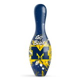 Latest OnTheBallBowling Gear: KR Strikeforce NCAA Paint Splash University of Michigan Pin