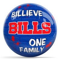 KR Strikeforce NFL Graffiti Buffalo Bills Ball ALT Image