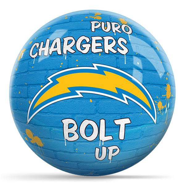 KR Strikeforce NFL Graffiti Los Angeles Chargers Ball