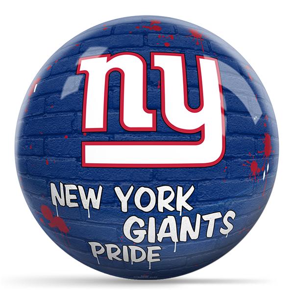 KR Strikeforce NFL Graffiti New York Giants Ball