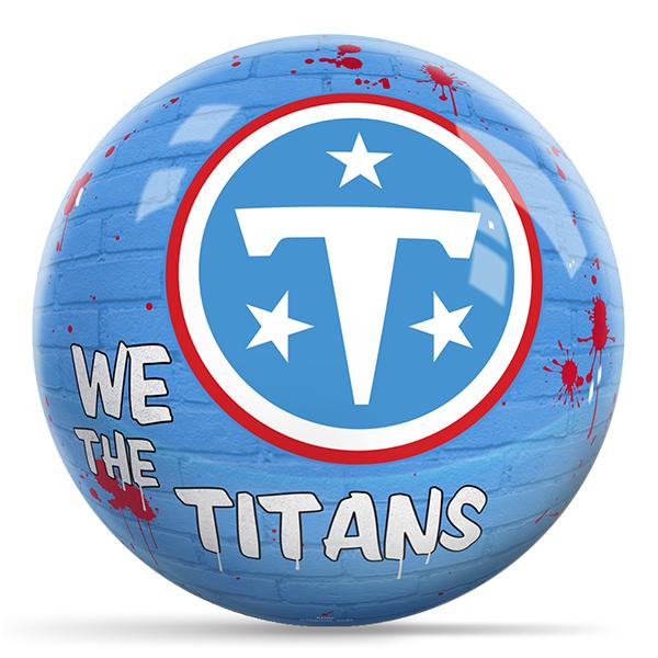 KR Strikeforce NFL Graffiti Tennessee Titans Ball Bowling Balls +