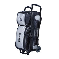 KR Strikeforce NFL Triple Roller Oakland Raiders Bowling Bags