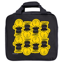 KR Strikeforce Peanuts Charlie Brown Single Tote Black Bowling Bags