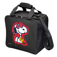 KR Strikeforce Peanuts Snoopy Graffiti Single Tote Black ALT Image