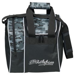 KR Strikeforce Rook Grey Camo Single Tote Bowling Bags