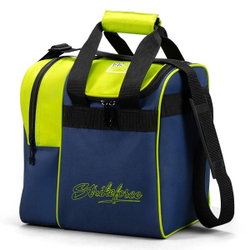 KR Strikeforce Rook Single Tote Navy/Green Bowling Bags