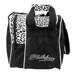 KR Strikeforce Rook Single Tote White Leopard Bowling Bags