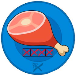 KR Strikeforce Round Shammy Leather Pad Hambone
