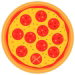 Review the KR Strikeforce Round Shammy Leather Pad Pepperoni Pizza