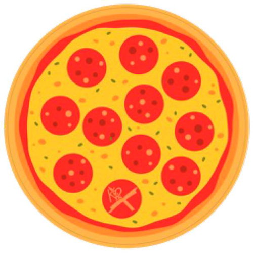 KR Strikeforce Round Shammy Leather Pad Pepperoni Pizza Towels & Shammies Bowling Accessories